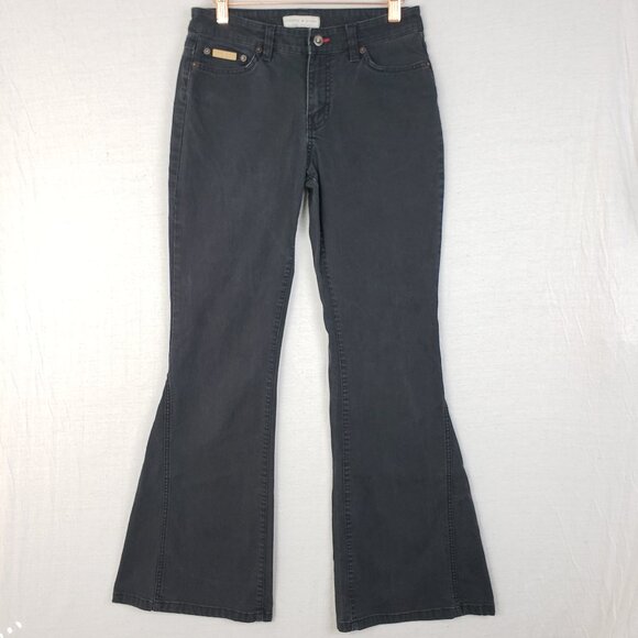 Vintage Y2K Tommy Hilfiger Jeans Flare Bell Bottom Low Rise size 6/8 waist 29" - Picture 1 of 13